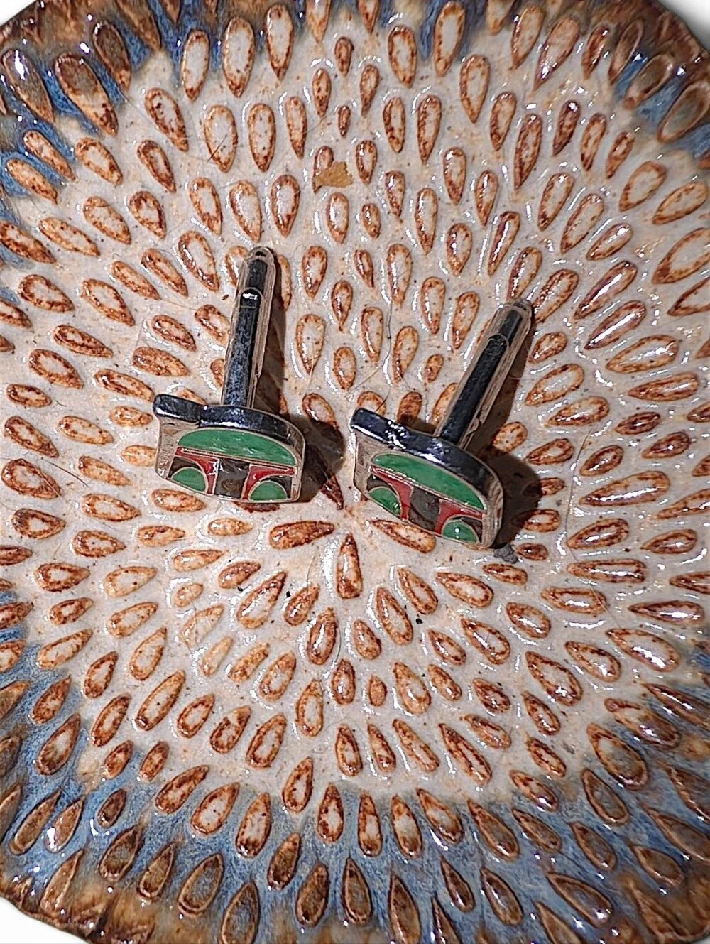 Star Wars SET of 3 Cufflinks Yoda R2D2 Boba Fett Wedding Formal Groomsmen Gift